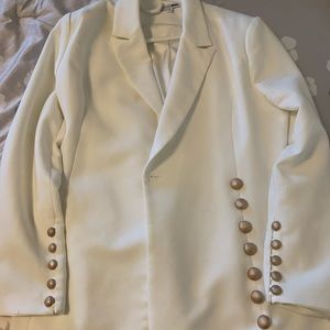 White Blazer Dress